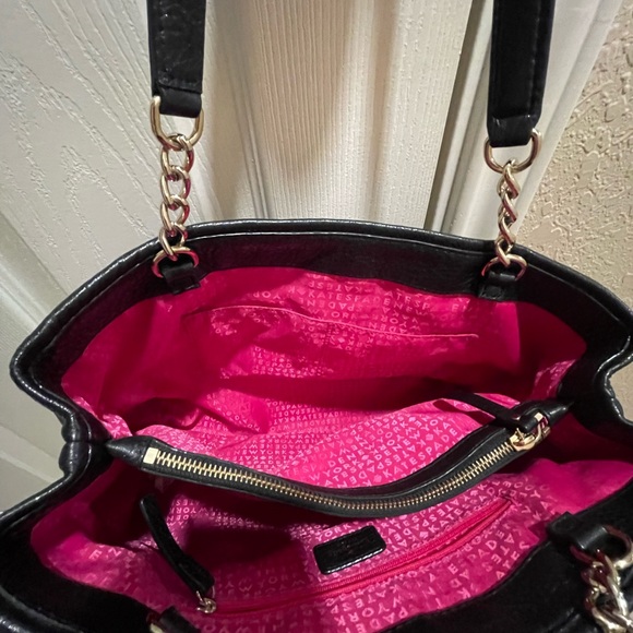 Kate Spade Town Road Elena Leather Shoulder Bag Chain Straps - Picture 8 of 12
